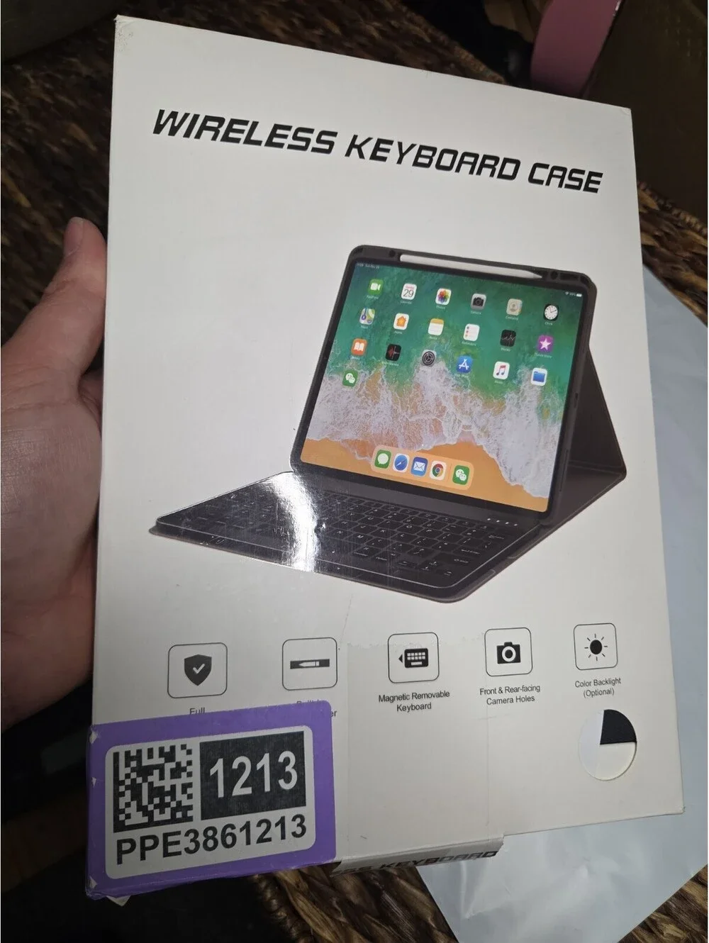 Keyboard Case for iPad (A16) 11th/10th Gen(2025/2022), Detachable Wireless Black